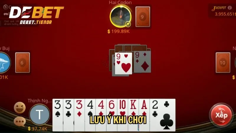 Lưu ý khi chơi